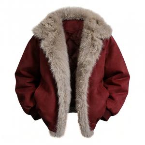 Пуховик Unisex Hooded Thickened ZIAREL, red