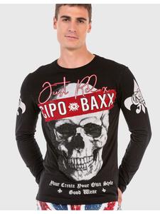 Функциональный лонгслив Cipo & Baxx, черный