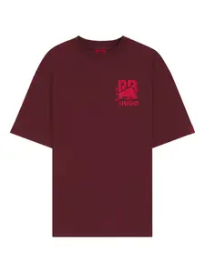 Футболка с логотипом из коллаборации с Red Bull HUGO, красный