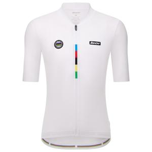 Джерси чемпиона мира Uci mondo - велосипедная майка Santini, Bianco