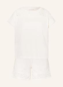 Короткая пижама повседневная ночная одежда Schiesser, белый