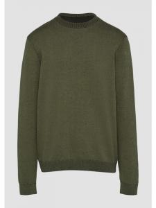 Вязаный свитер цвета 79W0_оливковый зеленый QS