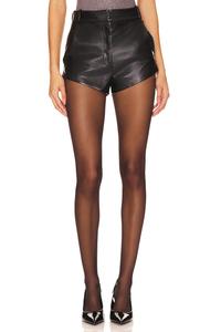 Шорты из искусственной кожи x revolve kelso Amanda Uprichard, черный