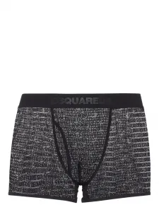 Боксеры с логотипом по всему изделию Dsquared2, черный