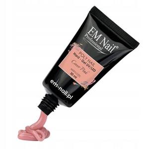 Акриловое гелевое покрытие розового цвета EM, Nail, Poly Nail Hard Gel, EM Nail