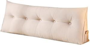 NVABNAZDA Подушка для кровати с треугольным изголовьем, съемный чехол White