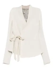 Кардиган с поясом Rick Owens, белый