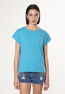 Базовая футболка BACK ROUND HEM INFLUENCER, синий