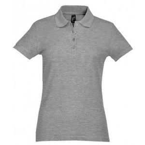 Женская рубашка-поло Passion Pique с короткими рукавами Sols, серый