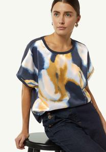 Футболка с принтом GEMUSTERTES comma, синий