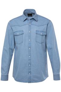 Рубашка на пуговицах классического кроя JP1880, Light blue