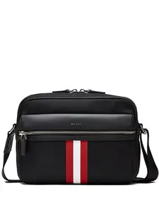 Сумка-мессенджер Tharek с лентой Bally, черный