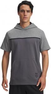 Under Armour мужская утилитарная толстовка с коротким рукавом, (025) Castlerock/Castlerock/Black