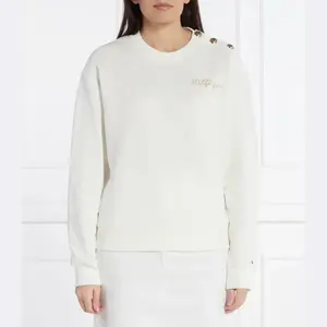Толстовка обычного кроя с золотыми пуговицами Tommy Hilfiger, экрю