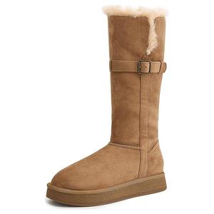 Женские сапоги DAPHNE замшевые высокие, светло-коричневый