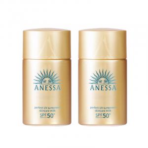 ANESSA Маленький образец солнцезащитного крема golden bottle питательный увлажняющий 12мл/20мл/шт