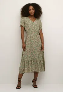 Платье «крлина» Cream, Green Flower Print