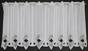 Шторы Kranzusch, шторы для кафе, современная вышивка люверсами, 45x128 см (В/Ш), серые/антрацитовые, шторы для бистро, кухонные шторы, 1 упаковка Gardinen Kranzusch