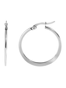 Adeliás Женские серьги - Серьги-кольца из нержавеющей стали серебристого цвета