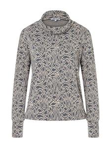 More & More Футболка с длинными рукавами серого/кремового цвета