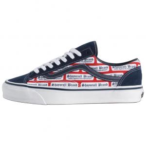 Shoyoroll x Old Skool 36 скейтборд обувь мужские blue red Vans, синий красный