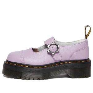 Кроссовки addina flower buckle leather platform shoes 'lilac' Dr. Martens, сиреневый