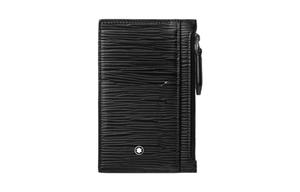 MONTBLANC Кожаный визитник мужской черный Cow Leather