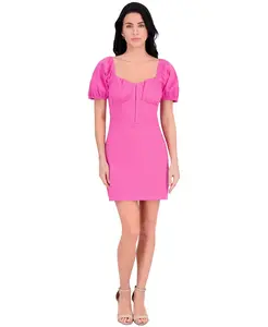 Женское платье-футляр с рукавами-фонариками Siena, розовый