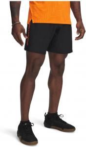 Шорты Under Armour Woven Wordmark, (006) Black/Solar Orange