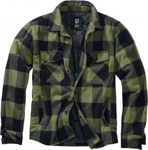Переходная куртка Brandit Lumberjacket, черный/оливковый