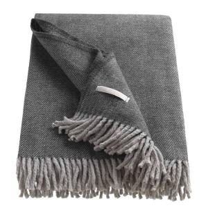 Плед Esprit Home Jade, 200 см, антрацитовый