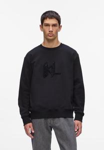 Толстовка KARL LAGERFELD RHINESTONE MONOGRAM RELAXED, Black