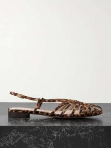 Сандалии с леопардовым принтом Devon Loeffler Randall, мультиколор