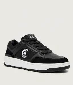 Кожаные кроссовки FONDO AZULA DIS.12 Just Cavalli, черный