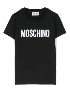 Футболка с логотипом Moschino Kids, черный