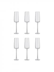 Набор из 6 прозрачных бокалов для шампанского SERENA Butlers