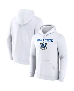 Мужская белая толстовка с капюшоном Indiana State Sycamores с основным логотипом Fanatics