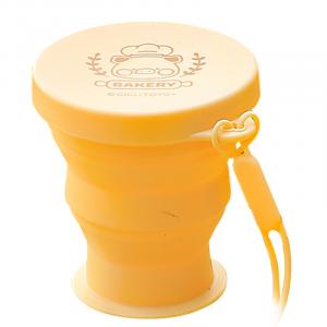 Пластиковые стаканы для воды объемом 200 мл KAWASIMAYA, [Yellow]Lulu Pig Foldable Water Bottle 200Ml