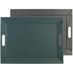 Поднос свободной формы DUO, двухцветный переворачиваемый поднос, поднос и набор для стола в одном, двусторонний с двойной функцией, легко ухаживать и можно компактно хранить Freeform, Petrol, anthrazit