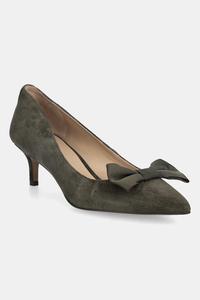 Замшевые туфли на каблуках Adrienne Bow Lauren Ralph Lauren, зеленый