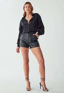 Блузка на пуговицах ELIZABETH BWLDR, черный