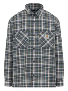 Рубашка в клетку с карманами CARHARTT WIP, синий