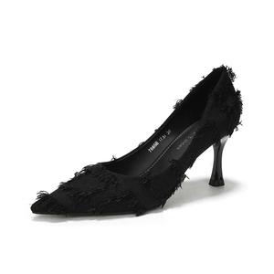 HKCP Тонкие каблуки на шпильке для женщин черные, цвет Black