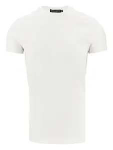 Хлопковая футболка с вышитым логотипом DOLCE & GABBANA, белый