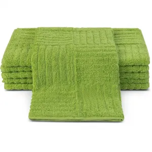 Гостевые полотенца CARRE, 100% хлопок, с ребристой структурой, широкий выбор цветов Ross, Kiwi