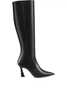 Ботильоны Vinnie с острым носком и молнией, каблук 85 мм Stuart Weitzman, черный