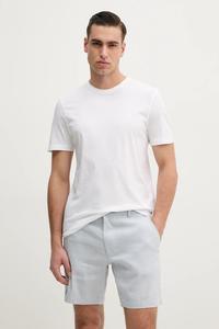 Хлопковая футболка Boss, белый