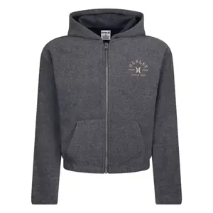 Мягкая и уютная толстовка с молнией для девочек 7-16 лет Hurley, черный