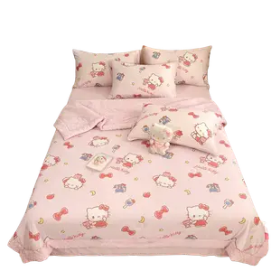 Sanrio Охлаждающее шелковистое летнее одеяло с охлаждающим эффектом, машинная стирка, синтетическое волокно