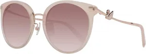 Солнцезащитные очки Swarovski SK0242K для женщин, азиатский размер 72G, размер 58, Beige/Pink